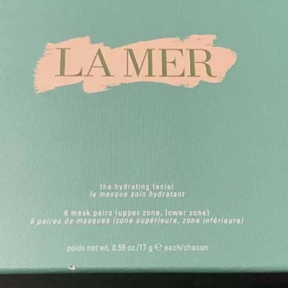 La Mer The Hydrating Facial 6 MASK PAIRS (Upper Zone, Lower Zone)x17g/0.59oz - Picture 4 of 4